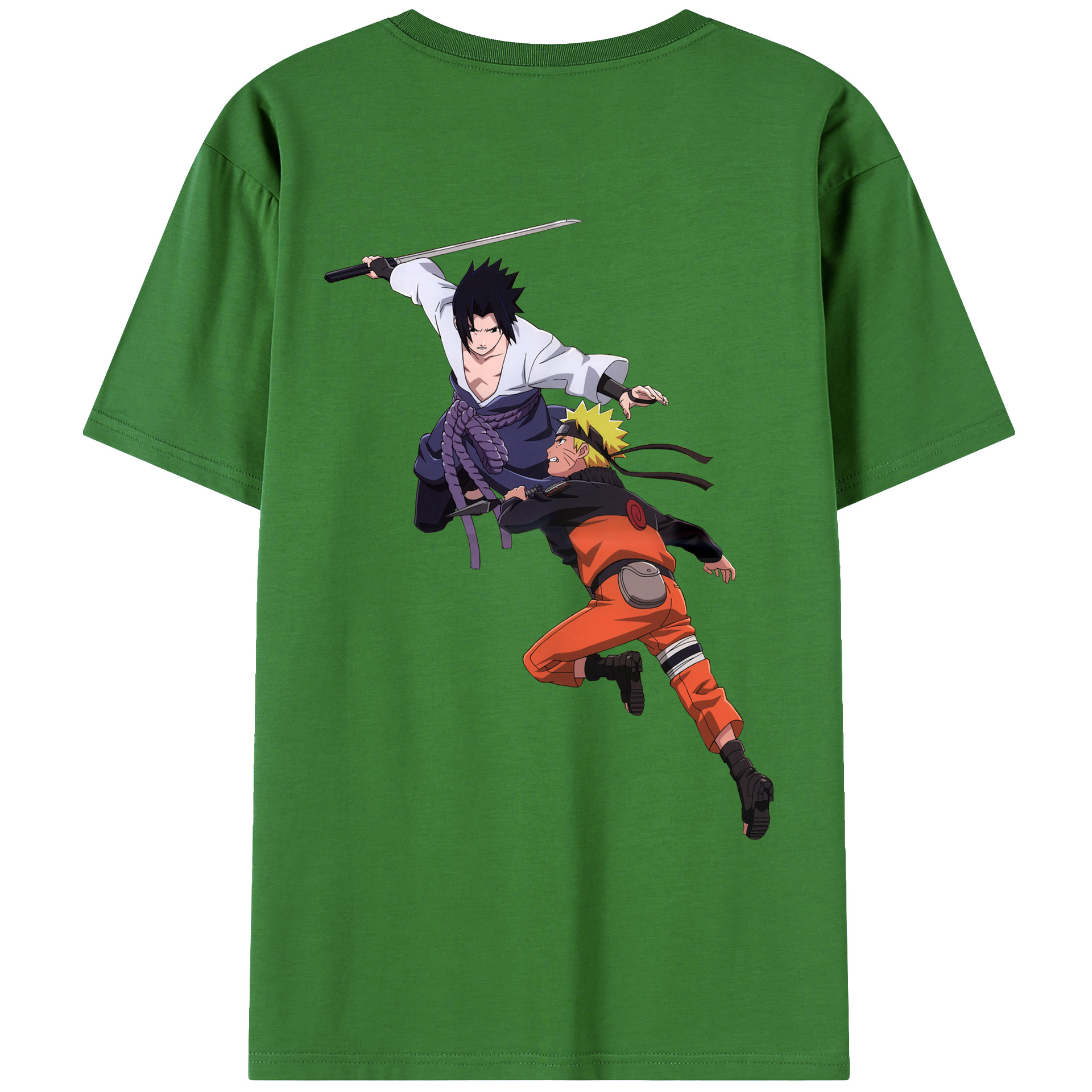 （画像用） NARUTO -ナルト- うちは サスケ Uchiha Sasuke レディース半袖Tシャツ(バックプリント)